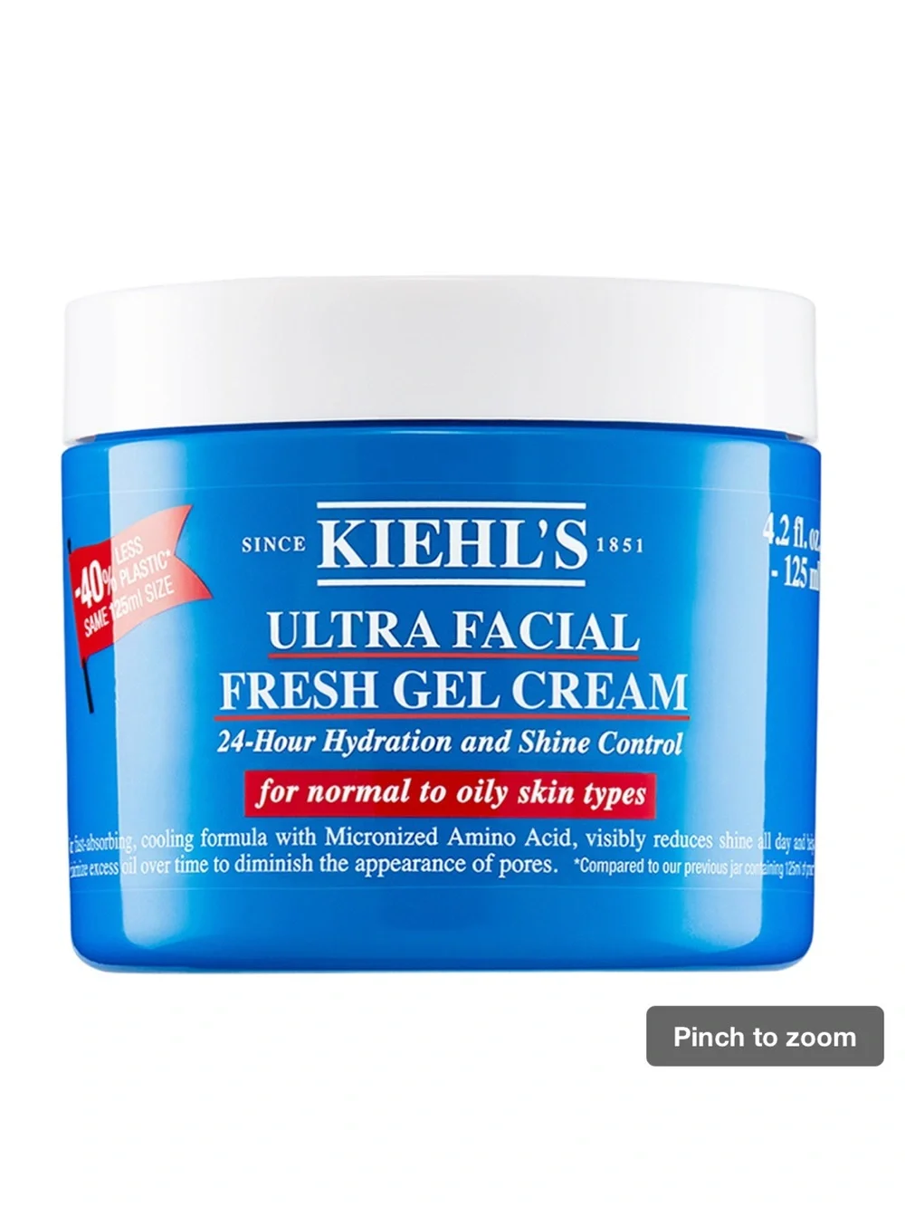 Kiehl's Ultra Facial Fresh Gel Cream - Blue and White Jar